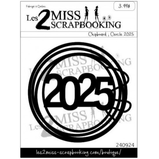 Les 2 Miss scrapbooking - Chipboard «Cercle...