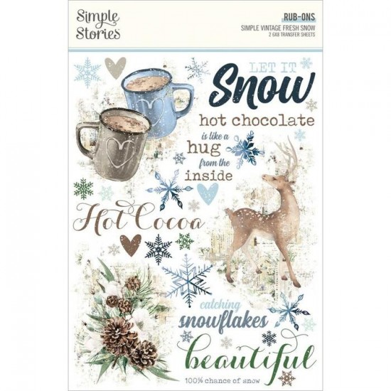 Simple Stories - Rub-ons «Simple Vintage Fresh Snow» 