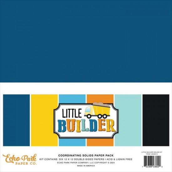 Echo Park - Bloc de  papier  «Little Builder» ...