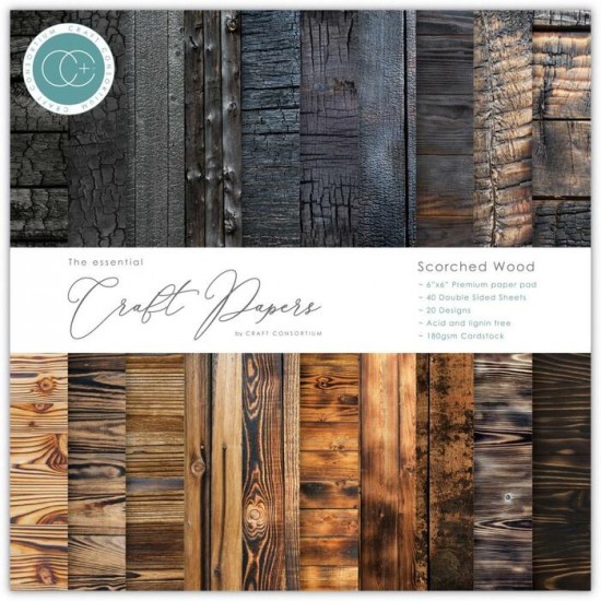 Craft Consortium - «Scorched Wood» paquet de...