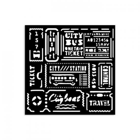 Stamperia - Stencil Art Of Travelling «Tickets»...