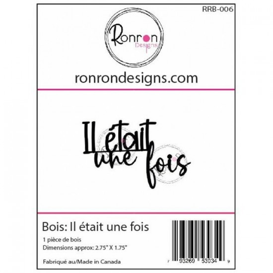 Ronron Designs - Pièce en bois-modèle  «Il...