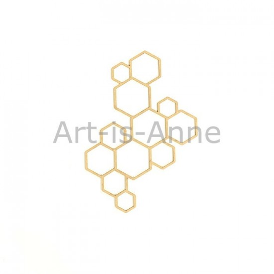 Art-Is-Anne - Chipboard «Alvéoles» 1pcs