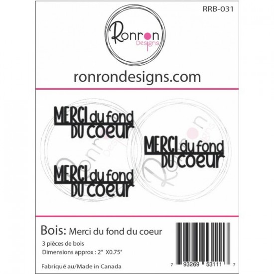 Ronron Designs - modèle  «Merci du fond du...