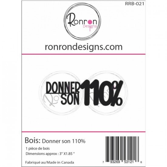 Ronron Designs - modèle  «Donner son 100%»