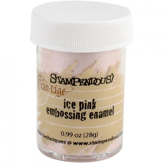 LIQUIDATION-STAMPENDOUS: Frantage poudre à embosser spécialisée couleur "Ice Pink" (.99oz) (le prix indiqué est déjà à 50% de rabais ou plus)