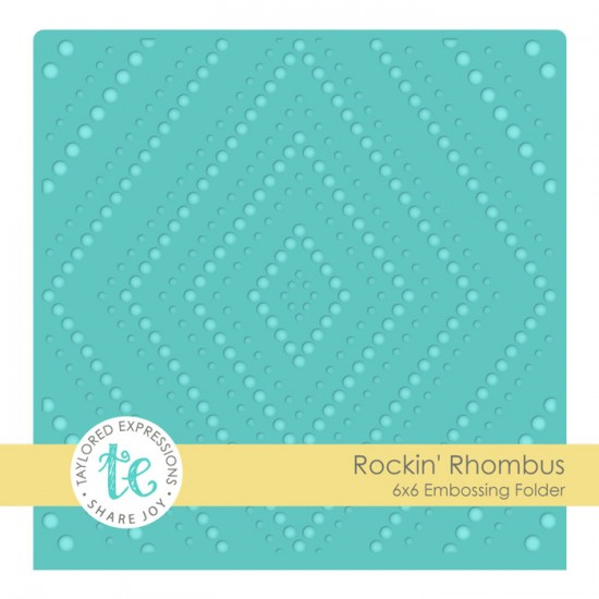 Taylored Expressions - Plaques à embosser   «Rockin' Rhombus» 6" x 6"