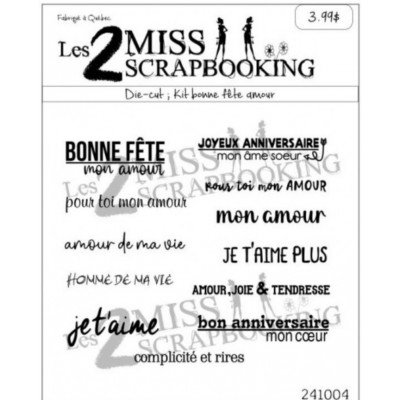 Les 2 Miss scrapbooking - Éphéméra «Kit bonne...