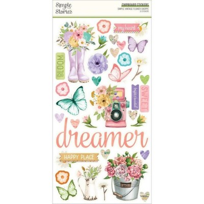 Simple Stories - Autocollants en chipboard...