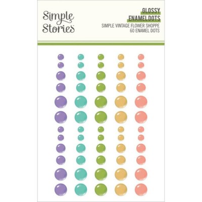 Simple Stories - Enamel dots «Flower Shoppe» 60/...