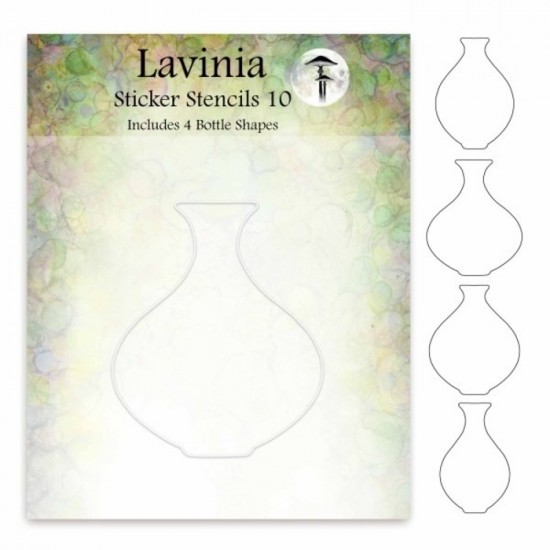 Lavinia - Sticker Stencils 10 «Small Bottle Collection» 4 pcs      