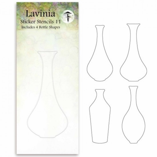 Lavinia - Sticker Stencils 11 «Small/Tall Bottle Collection» 4 pcs      