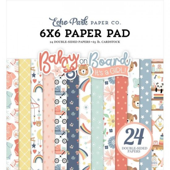 Echo Park - Bloc de  papier double face «Baby  On...