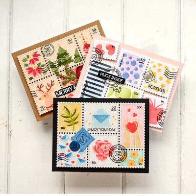 Waffle Flower - Dies «Postage Collage » 