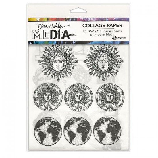 Dina Wakley - Collage Paper «Antiquities» 20...