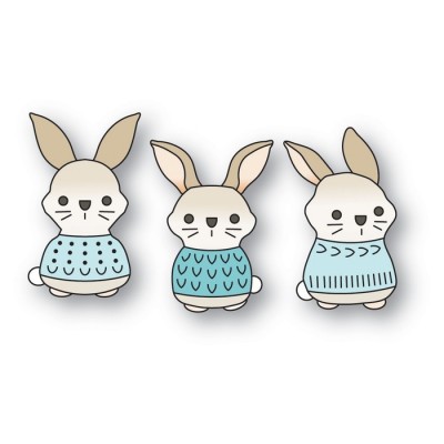 Poppy - Ensemble de dies  modèle «Nordic Bunny...