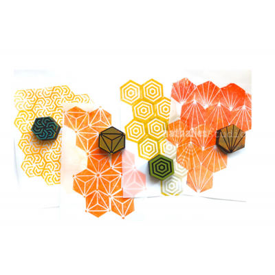 ArtFoamies - Estampes en mousse  «Mini Hex» 4...