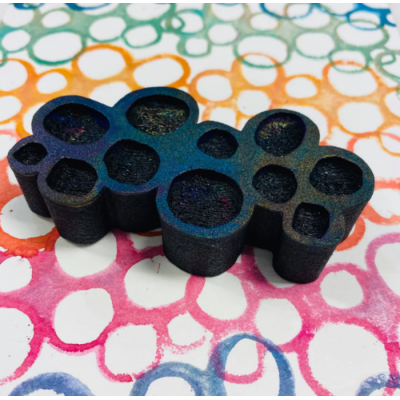 ArtFoamies - Estampes en mousse  «Pebbles» 