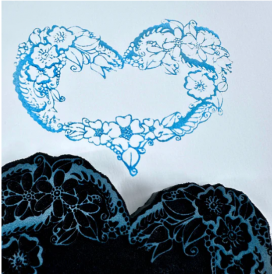 ArtFoamies - Estampes en mousse  «In My Heart» 