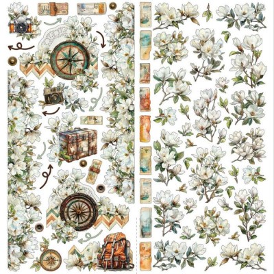 49 & Market - Éphéméras de la collection One Perfect Day «Laser Cut Wildflowers » 97 pièces
