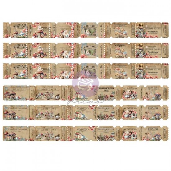 Prima - Éphéméras «Return To Wonderland/Tickets»  36 pièces