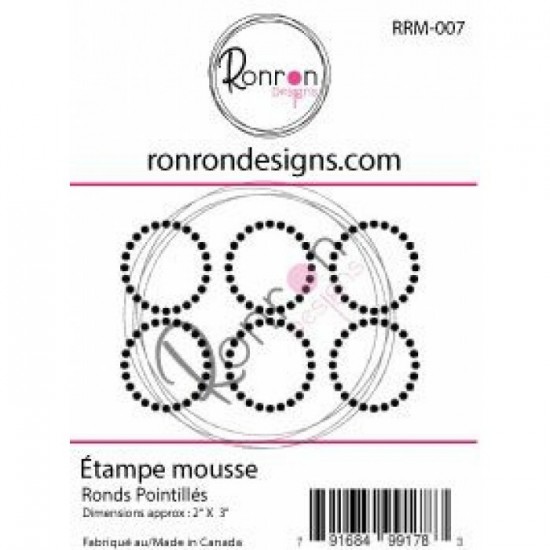 Ronron Design - Estampes en mousse  «Ronds...
