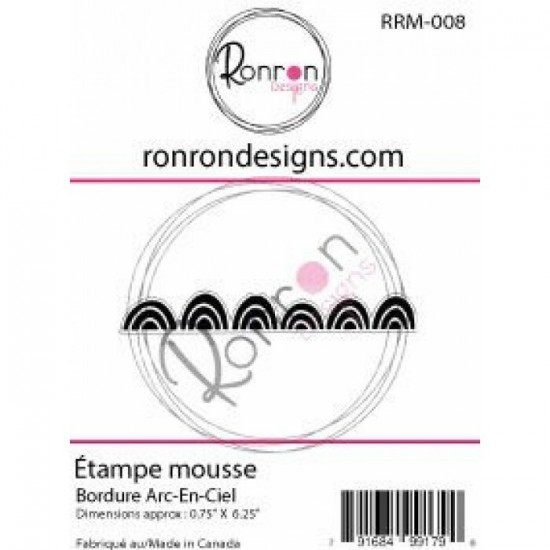 Ronron Design - Estampes en mousse  «Bordure Arc-En-Ciel» 