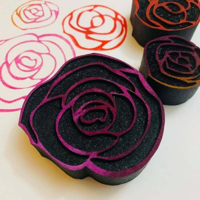 Ronron Design - Estampes en mousse  «Délicate fleur» 