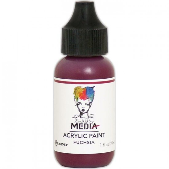 Dina Wakley - Peinture acrylique «Fuchsia» 1oz