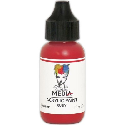 Dina Wakley - Peinture acrylique «Ruby» 1oz