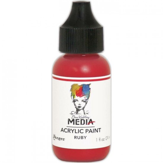 Dina Wakley - Peinture acrylique «Ruby» 1oz