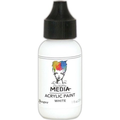 Dina Wakley - Peinture acrylique «White» 1oz