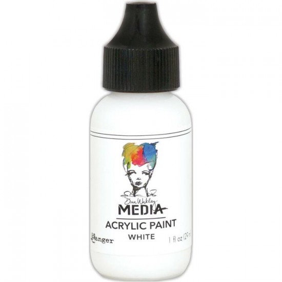 Dina Wakley - Peinture acrylique «White» 1oz