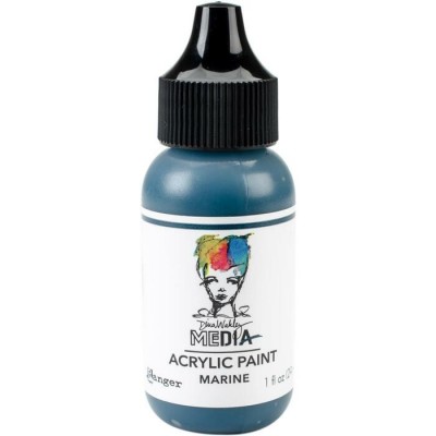 Dina Wakley - Peinture acrylique «Marine» 1oz