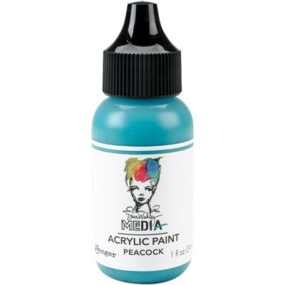 Dina Wakley - Peinture acrylique «Peacock» 1oz