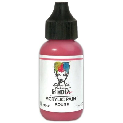 Dina Wakley - Peinture acrylique «Rouge» 1oz