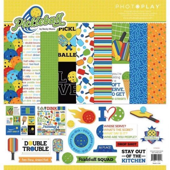 PhotoPlay - Ensemble de papier «Pickleball» 12