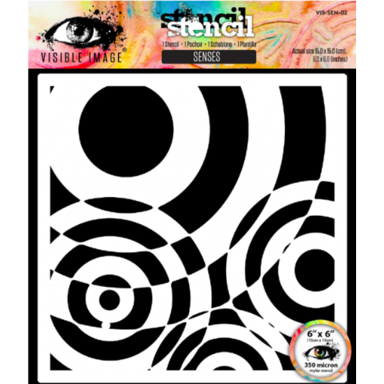 Visible Image - Stencil «Senses» 6" X 6"