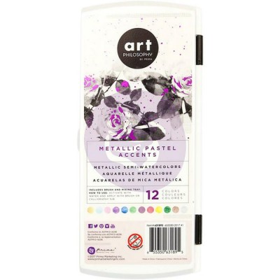Prima - Art Philosophy- Peinture aquarelle métallisée «Metallic Pastel Accents»  