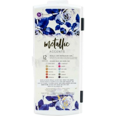 Prima - Art Philosophy- Peinture aquarelle métallisée «Metallic Accents»  