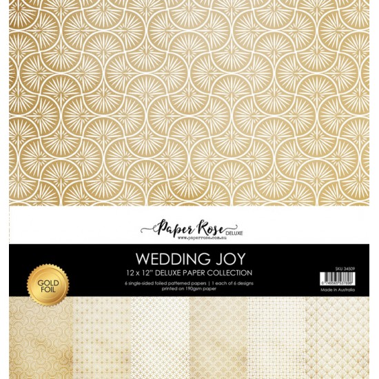 Paper Rose - Ensemble de papier «Wedding Joy Gold...