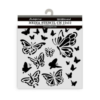 Stamperia - Stencil House Of Roses «Papillon» 12...