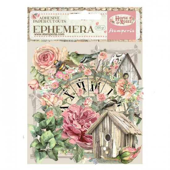 Stamperia - Éphéméra autocollants «House Of Roses» 