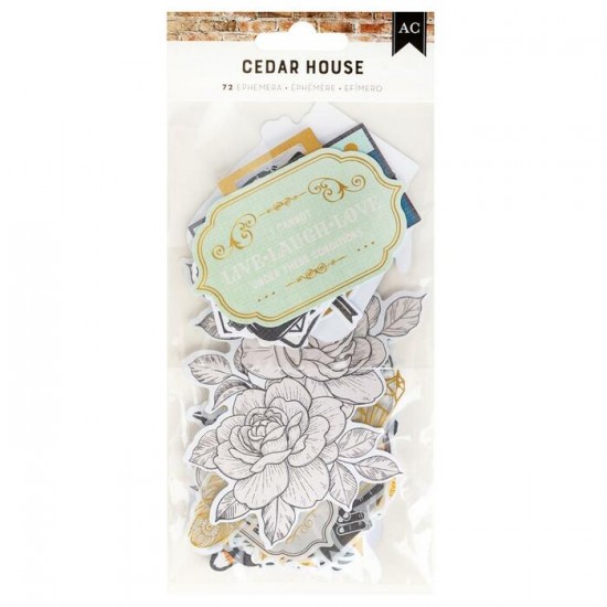 American Craft - Éphéméras «Cedar House» 72 pièces