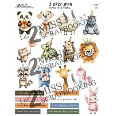 Les 2 Miss scrapbooking - Card Topper «Bonne...