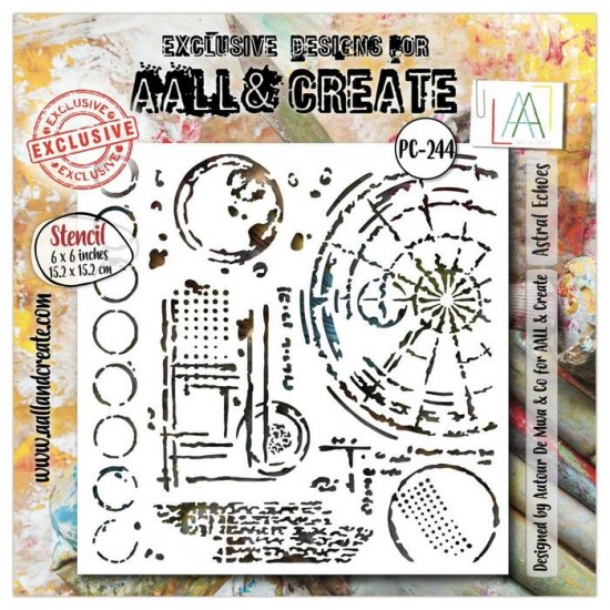 AALL & CREATE - Stencil «Astral Echoes» #244