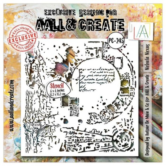 AALL & CREATE - Stencil «Nebula Nexus» #245