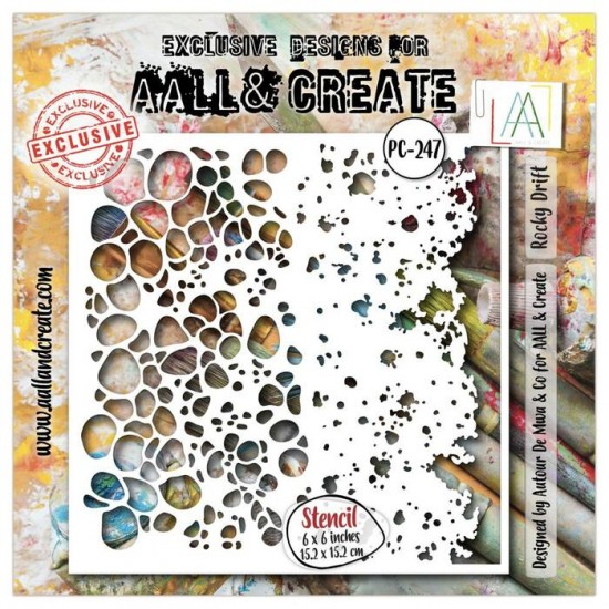 AALL & CREATE - Stencil «Rocky Drift» #247