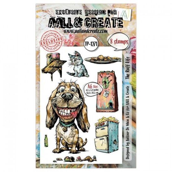 AALL & CREATE - Estampe set «The Ruff Life»...