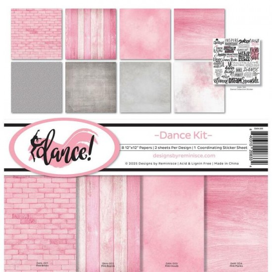 Reminisce - Ensemble de papier «Dance!» 12